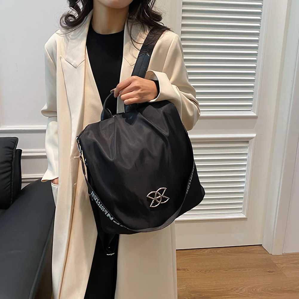 Tote Bag ( Black colour) Women Solid Color Backpack Multi-Purpose