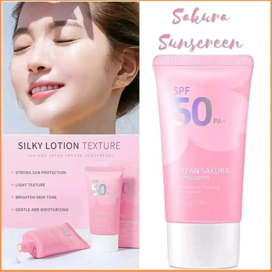 Laikou japan sakura sunscreen One Of the Best Cream + Sunscreen.
