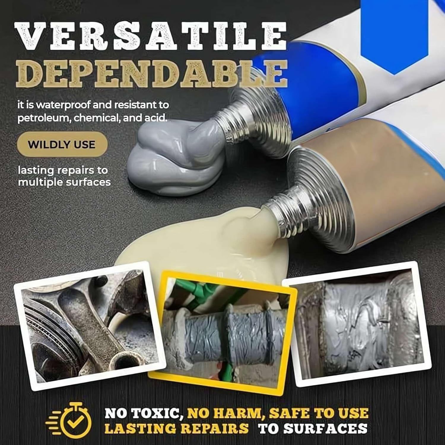 Alternative to Welding Repair AB Glue-A+B=3 Set